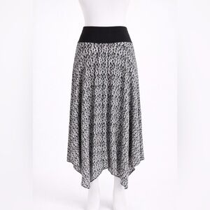🖤 ALYX Black & White Patterned Midi Skirt – Size Large